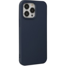 Özssay iPhone 15 Pro Kılıf Nano Içi Kadife Silikon - Lacivert