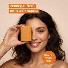 Quality Life Doğal Kojik Asit Sabun Zerdeçal Kokusuyla 5 Aktif Leke Karşıtı Özellikli Vegan Ürün Beyazlatıcı Akne Yağ Sebum Dengeleme