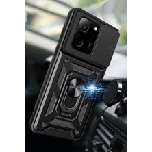 Özssay Mi 13T Pro Kılıf Pars Lens Yüzüklü Silikon - Yeşil