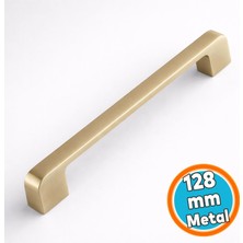 Nzb Mobilya Mutfak Kulp Çekmece Dolap Kulplar Kulpu Kulbu Mat Altın Gold 128 mm
