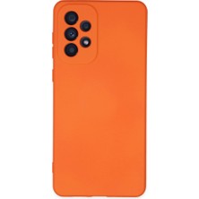 Özssay Galaxy A23 4g Kılıf Nano Içi Kadife Silikon - Turuncu