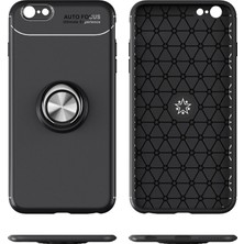Özssay iPhone 6 Kılıf Range Yüzüklü Silikon - Kırmızı