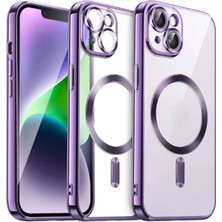 Özssay iPhone 13 Kılıf Kross Magneticsafe Kapak - Mor