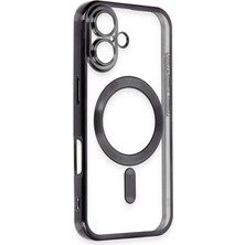 Özssay iPhone 16 Plus Kılıf Kross Magneticsafe Kapak - Siyah