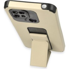 Özssay Redmi 10C Kılıf Mega Standlı Silikon - Gold
