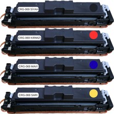Chargink Canon I-Sensys LBP673CDW Takım Çipli Muadil Toner (Siyah-Sarı-Kırmızı-Mavi)