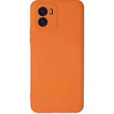 Özssay Y15S Kılıf Nano Içi Kadife Silikon - Turuncu