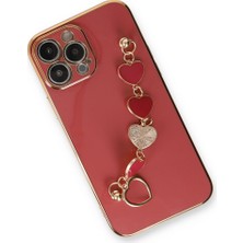 Özssay iPhone 13 Pro Kılıf Esila Silikon - Kırmızı