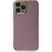 Özssay iPhone 13 Pro Kılıf Volet Silikon - Mor