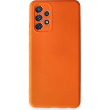 Özssay Galaxy A52 Kılıf Nano Içi Kadife Silikon - Turuncu
