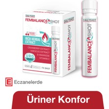 Marka Hangover Shot Fembalance Shot Cranberry ve D-Mannoz ile Üriner Konfor