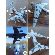 Boeing C17 Transport Aircraft Uçak Yakıt Kargo Nakliye Uçağı Metal  Model Işık Ses Efektli