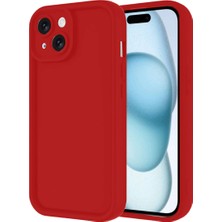 Özssay iPhone 14 Kılıf Viera Silikon - Kırmızı