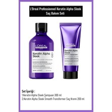 L'Oréal Professionnel Loreal Professionnel Keratin Alpha Sleek Saç Bakım 2 Li Set 300 ml