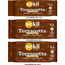 Şekil Kil Hamuru Seti 1 kg + 500 gr + 250 gr Kahverengi