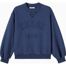 Chloe Chloé Kids Logolu Pamuk Polar Kız Çocuk Sweatshirt