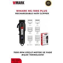 Wmark NG-1005 Şarjlı Saç Kesme Makinesi Siyah| Ergonomik Tasarım, Sessiz Motor