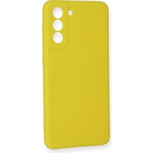 Özssay Galaxy S21 Fe Kılıf Nano Içi Kadife Silikon - Sarı