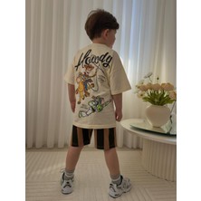 Aselin Kids Erkek Çocuk Oyuncak Hikayesi Baskılı Şortlu Yazlık Takım Alt Üst Takım