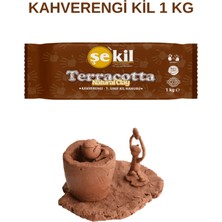 Şekil Kil Hamuru 1 kg Kahverengi