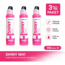 Maya Kimya Shiny M41 Tuvalet Banyo ve Armatür Temizleyici 750 ml * 3 Adet