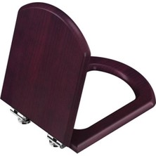 Vitra Valarte Metal Menteşeli Üstten Sıkmalı Yavaş Kapanır Ahşap Klozet Kapağı 125-013-009