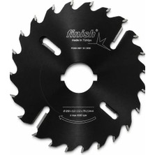 Finish Çoklu Dilme Ahşap Kesim Testeresi 250X3,2X75 Diş 24+4 Black Series