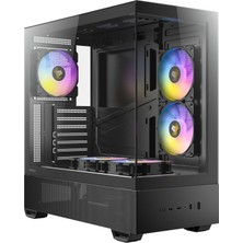Antec CX705 Argb Mid Tower Oyuncu Kasası - 270° Panoramik Temperli Cam - 5X120MM Argb Pwm Fan - Atx / Micro-Atx / Itx - USB Type-C 3.2 - 360MM Radyatör Desteği - 430MM Gpu Uyumu