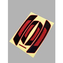 Oto Süslen Çamurluk Kapı Kolu Reflektörlü 3D Kabartmalı Sticker 0025