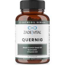 Marka Zade Vital Quernig 60 Kapsül (Çörek Otu Yağı, Kuersetin, Quercetin, Vitamin D3)