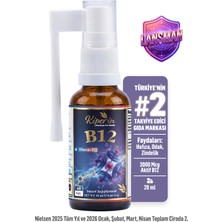 Kiperin B12 Sprey | 1500 Mcg | Yüksek Emilim | Enerji ve Odak Desteği | 20 ml
