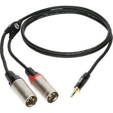 Die Grup 3m Mini Trs Jack - 2x Xlr Erkek Kablo ile Ses Bağlantısı