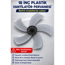 Öz Beyaz Eşya Raks Vantilatör Için 18 Inç 5 Kanatlı Plastik Pervane (18 Inç 5 Kanatlı )