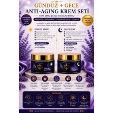Mor&pembe Lavanta Gündüz ve Gece Anti-Aging Krem Seti, Collagen, Niacinamide, Hyaluronic Acid, Vitamin C, Lavender Özlü, 50 ml x 2