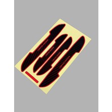 Oto Süslen Limited Edition Çamurluk Kapı Kolu 3D Kabartmalı Sticker 0016