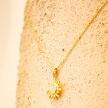 Shine Of Spirit El Yapımı | Gümüş Kolye | Ay Taşı | Güneş