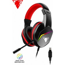 Blackbird Game Center Jedel Gaming GH-269 7.1 USB Mikrofonlu Rgb Oyuncu Kulaklığı - Siyah/kırmızı