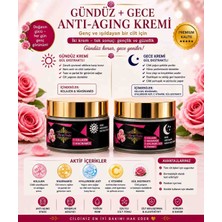 Mor&pembe Gündüz ve Gece Yüz Kremi Seti, Kolajen, Niasinamid, Hyaluronik Asit, C Vitamini, Gül Ekstraktlı, 50 ml x 2