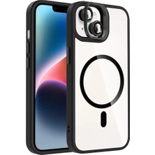 SDT Joko Apple iPhone 14 Remim Lensli Magsafe Standlı Kapak - Siyah