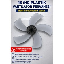 Öz Beyaz Eşya Raks 18 Inç Vantilatör Yedek Pervanesi 45 cm Mika Plastik (18 Inç 5 Kanatlı )