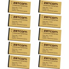 Zetcom El Telsizi Bataryası - Teknoben, Zastone, Wln ve Mars Pro Uyumlu (10'lu Set)