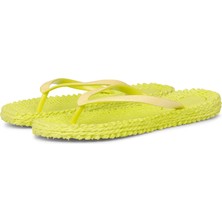 Ilse Jacobsen Lime CHEERFUL01 - Sarı Simli Parmak Arası Terlik