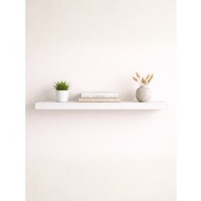 Beyaz Uçan Raf Modeli Tek'li Mdf