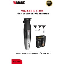 Wmark NG-325 Silver Profesyonel Detay Düzeltme Tıraş Makinesi | Yüksek Hızlı Hassas Kesim