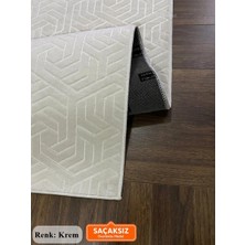 Dinar Armoni Kaymaz Tabanlı Kesme Kabartmalı Salon Koridor Mutfak Hali Açık Bej
