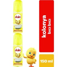 Dalin Bıcı Bıcı Kokulu Bebek Kolonyası 150ML 2 Li Set Taşınabilir Sprey Özelliği ile Ferahlık