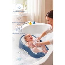 Babyjem Soft Banyo Desteği Bebek Yıkama Yardımcısı Indigo Mavi
