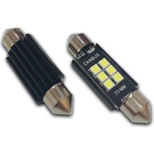 39 mm Canbus Sofit LED Ampul Süper Beyaz 6 Smd Parlak Beyaz, Plaka, Bagaj, Tavan Aydınlatma,