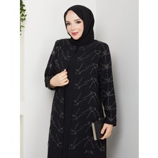 Eslemnur ŞİMŞEK TAŞLI BÜYÜK BEDEN ANNE ELBİSESİ