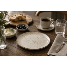 Bonna Porselen Grain Gourmet Düz Tabak 17 Cm 12'Li